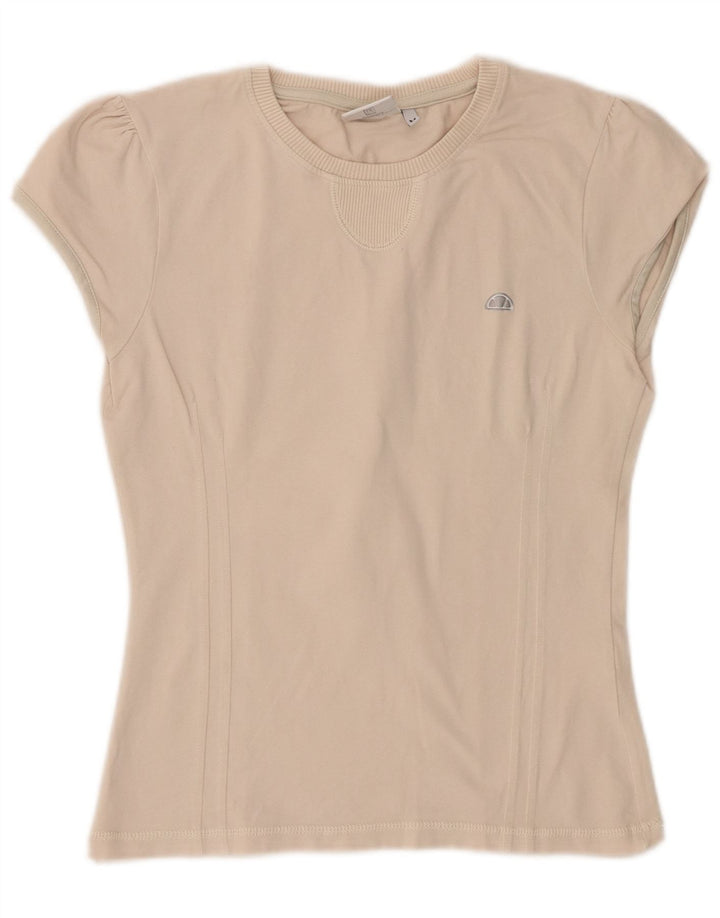 Ellesse Ženska majica kratkih rukava UK 12 Medium Off White