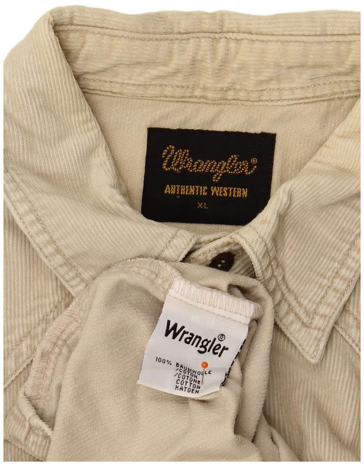 WRANGLER Muška košulja od samta XL, bež pamuk