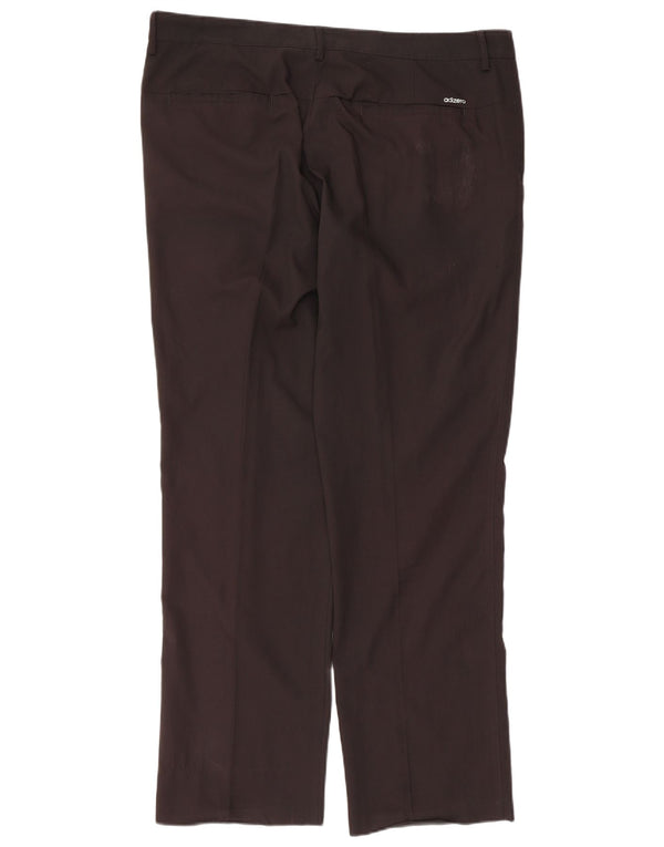 Adidas muške Adizero ravne chino hlače W38 L32 crni poliester