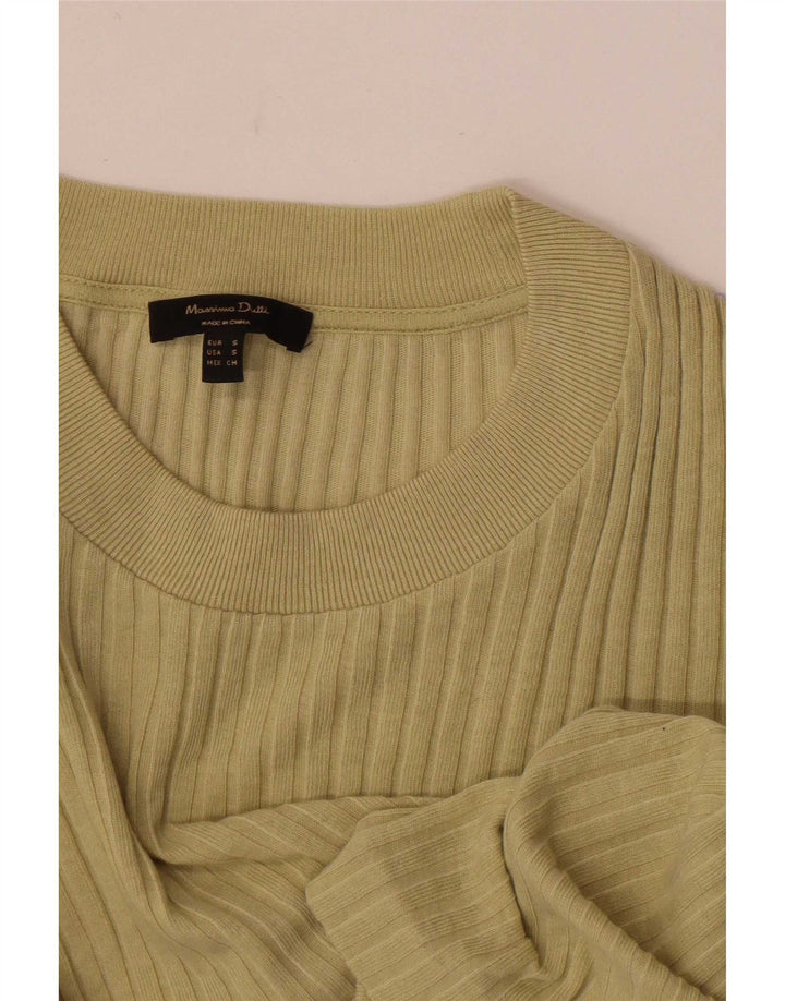 Ženska majica dugih rukava Massimo Dutti UK 8 Mala kaki