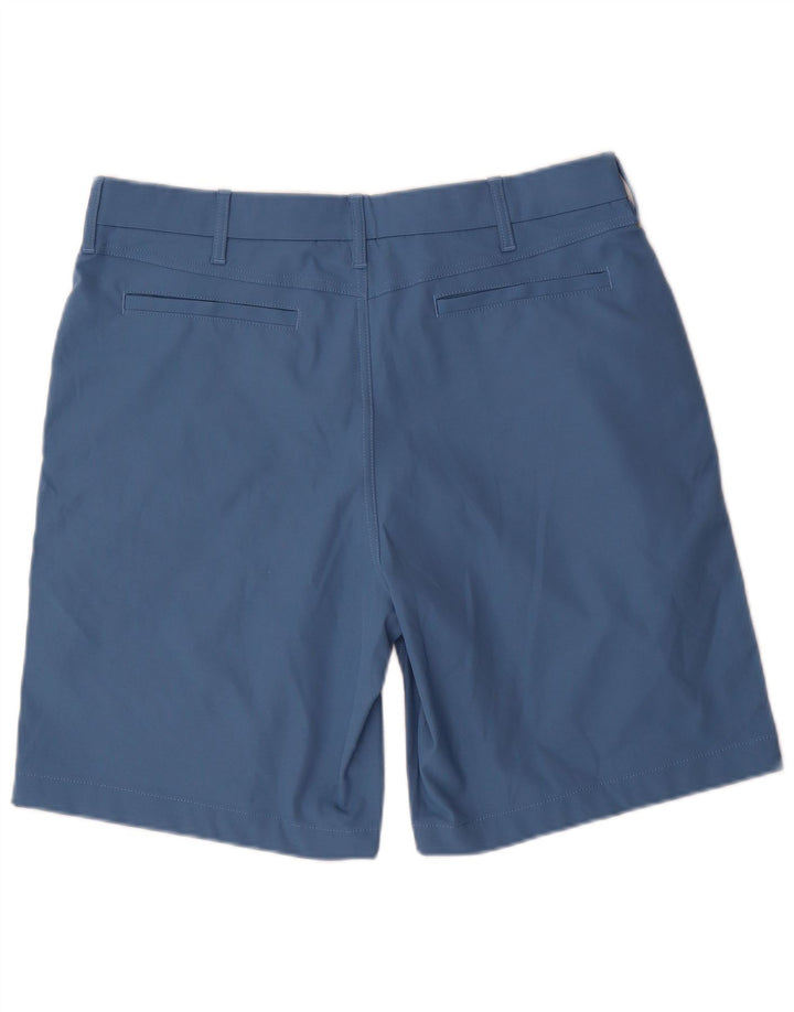 LANDS END Muške chino kratke hlače W34 veliki plavi poliester