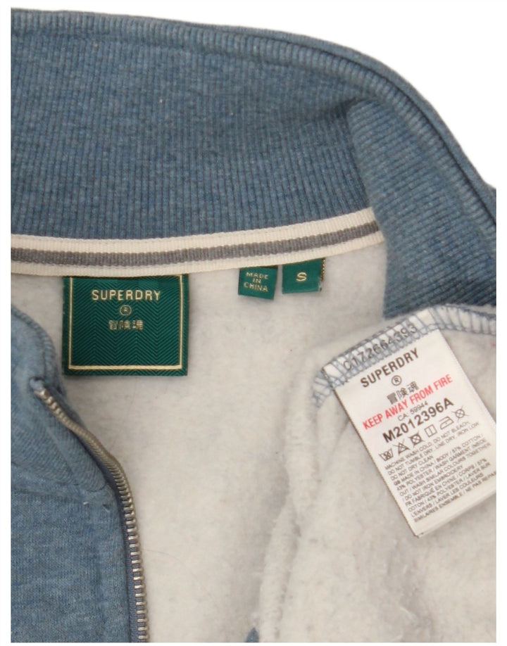 Superdry muška majica s izrezom i malim plavim pamukom