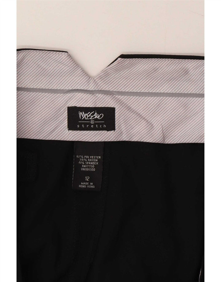 Mossimo ženske kapri hlače US 12 Large W34 L21 crni poliester