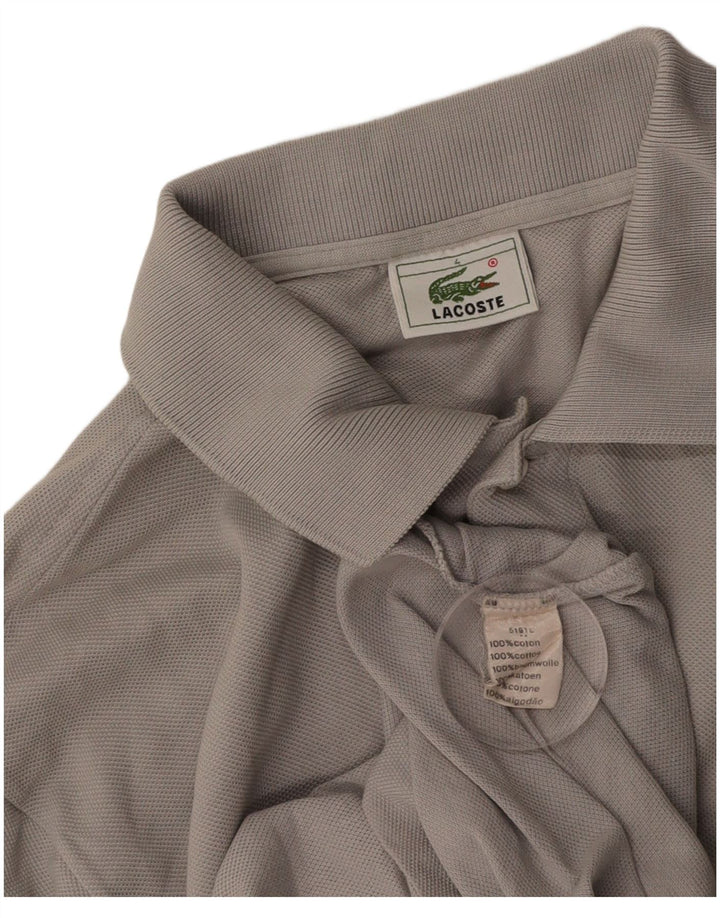 LACOSTE muška polo majica veličine 4, srednje sivi pamuk