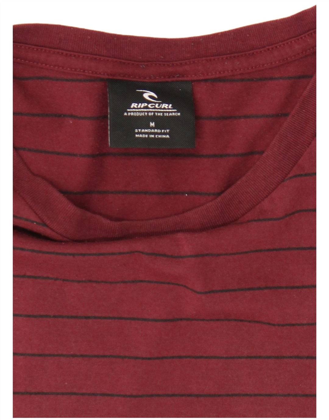 Rip Curl muška majica kratkih rukava, srednje tamnocrvena na pruge