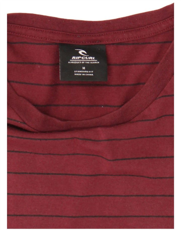 Rip Curl muška majica kratkih rukava, srednje tamnocrvena na pruge