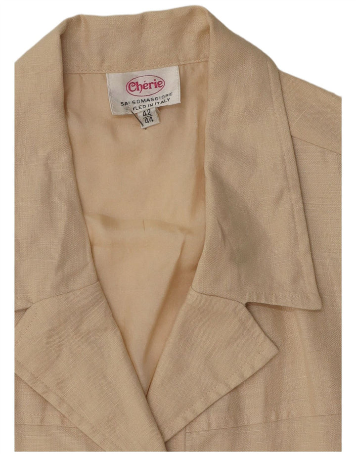 cherie Ženska jakna sa 4 gumba IT 42/44 srednje bež lan