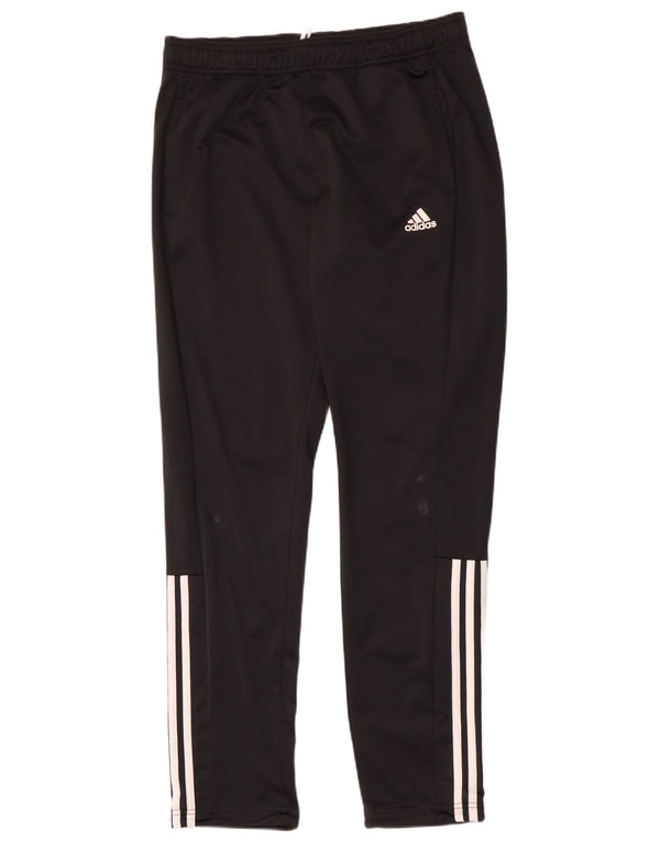 Adidas muške hlače za trenirku UK 42/44 velike crne sportske poliesterske hlače