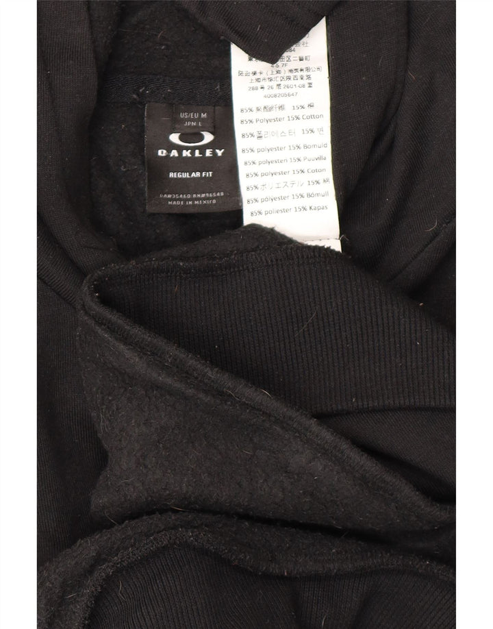 OAKLEY muška majica s kapuljačom standardnog kroja Srednji crni poliester