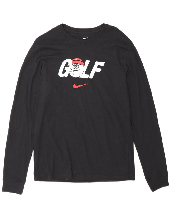 Nike Muška majica s dugim rukavima za golf, tamnoplavi pamuk