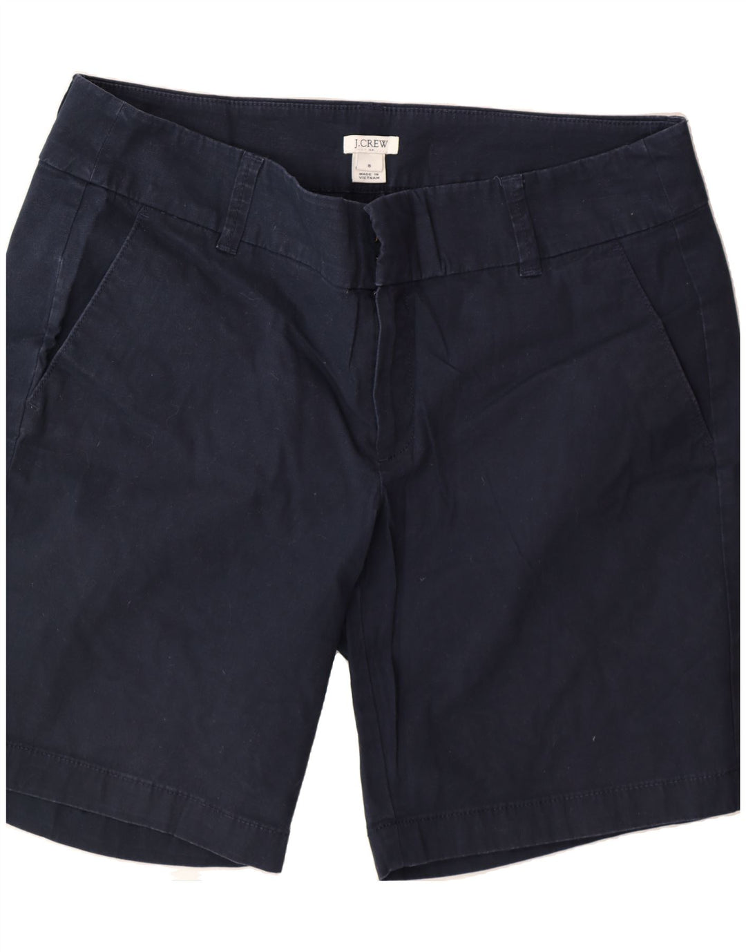 J. CREW Womens Chino Shorts US 8 Medium W32  Navy Blue Cotton Vintage J. Crew and Second-Hand J. Crew from Messina Hembry 