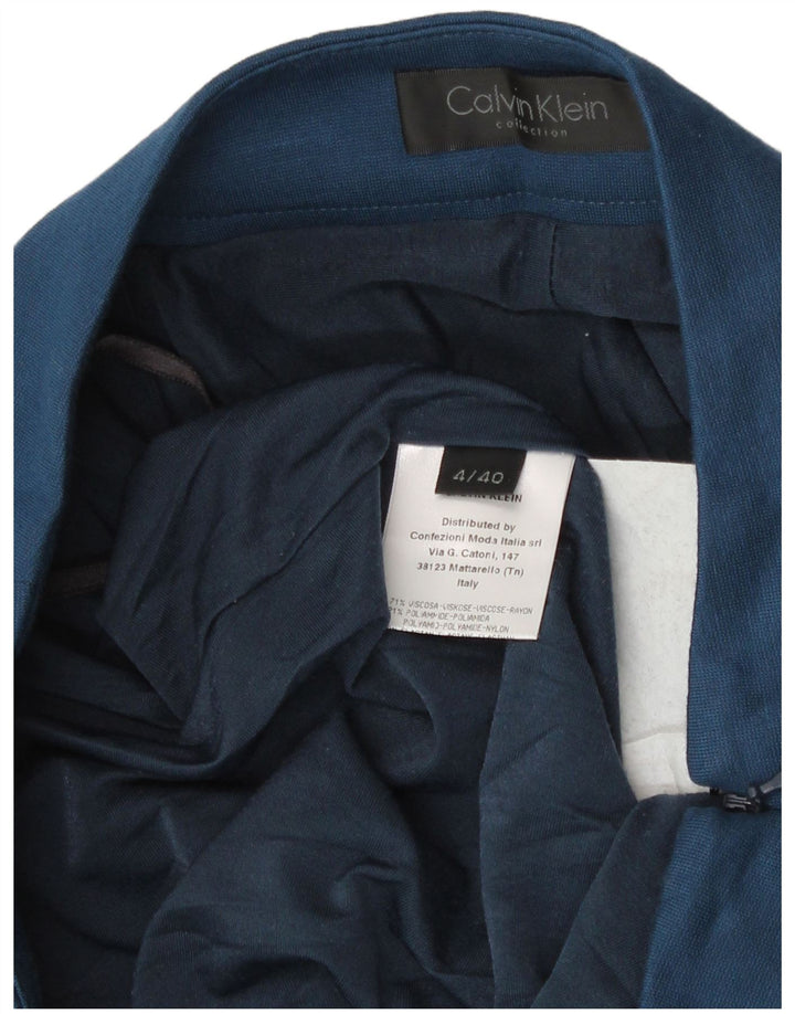 Calvin Klein ženska mini suknja US 4 mala W28 plava viskoza