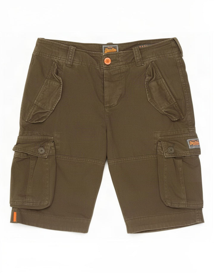 Superdry muške kargo kratke hlače male W31 kaki pamuk