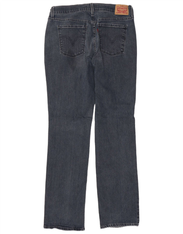 LEVI'S ženske 505 ravne traperice US 8 Srednje W29 L32 tamnoplavi pamuk