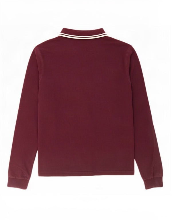 Fred Perry muška polo majica dugih rukava, pamuk na velike bordo pruge