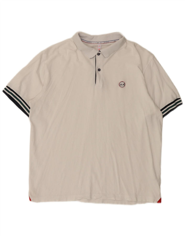Sun68 muška polo majica 3XL bijeli pamuk
