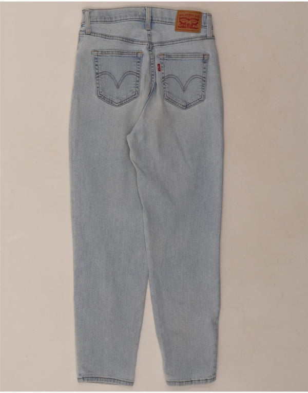 Levi's ženske traperice visokog struka s trapericama Mom W28 L27, plavi pamuk