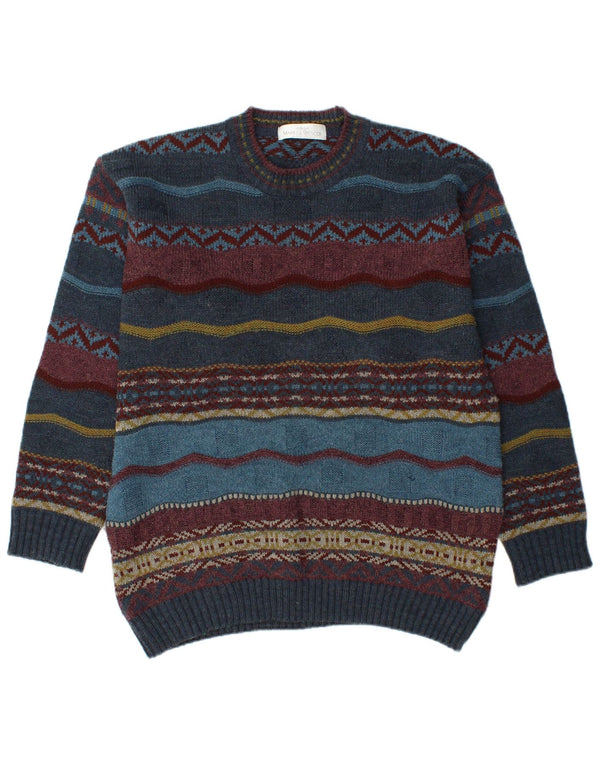 MARKS & SPENCER Mens Crew Neck Jumper Sweater Medium Multicoloured