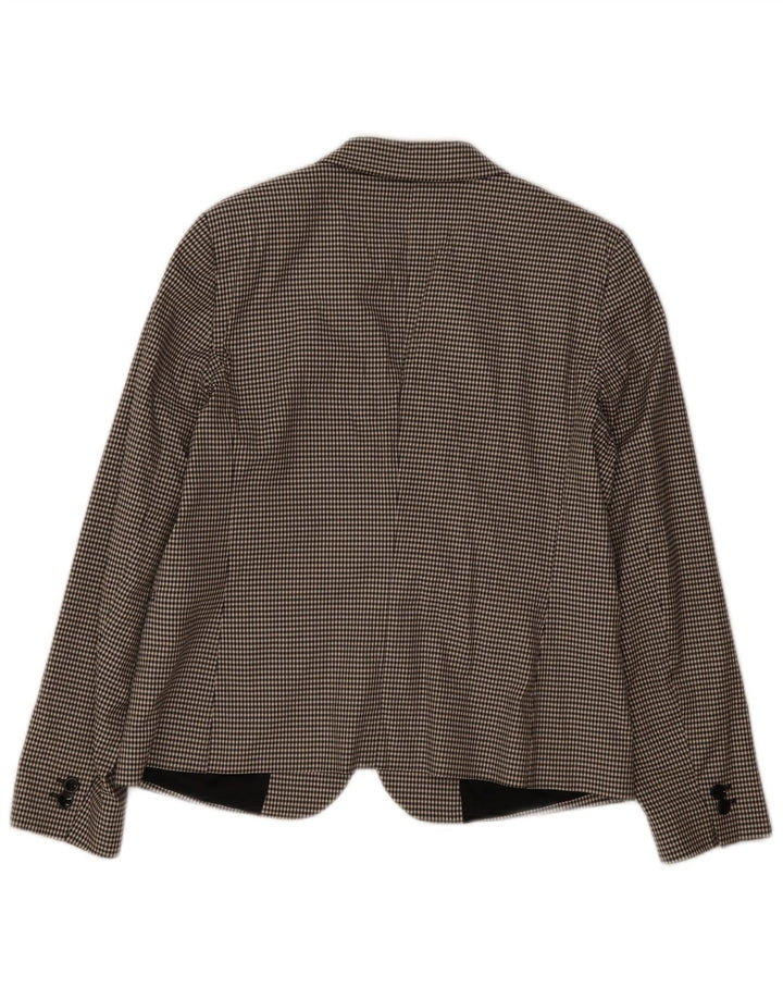 Massimo Dutti Ženska jakna sa 2 gumba EU 44 XL crna houndstooth