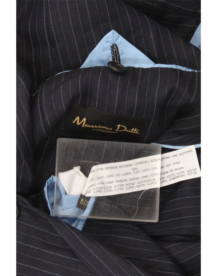 Massimo Dutti muška jakna sako s 2 gumba, veličina 50 2XL tamnoplava na pruge