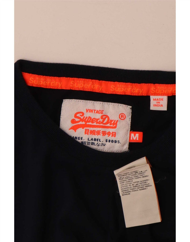 Superdry muška majica kratkih rukava srednje tamnoplavi pamuk