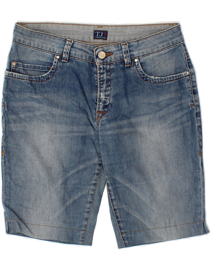 TRUSSARDI Womens Denim Shorts W27 Small Blue Cotton Vintage Trussardi and Second-Hand Trussardi from Messina Hembry 
