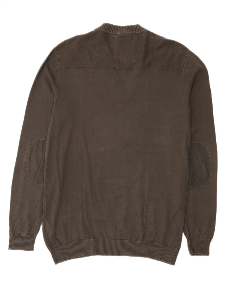 Jack & Jones, veliki sivi pamuk, muški džemper s V-izrezom