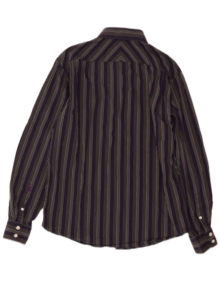 BEN SHERMAN Muška košulja srednje veličine, pamuk na ljubičaste pruge