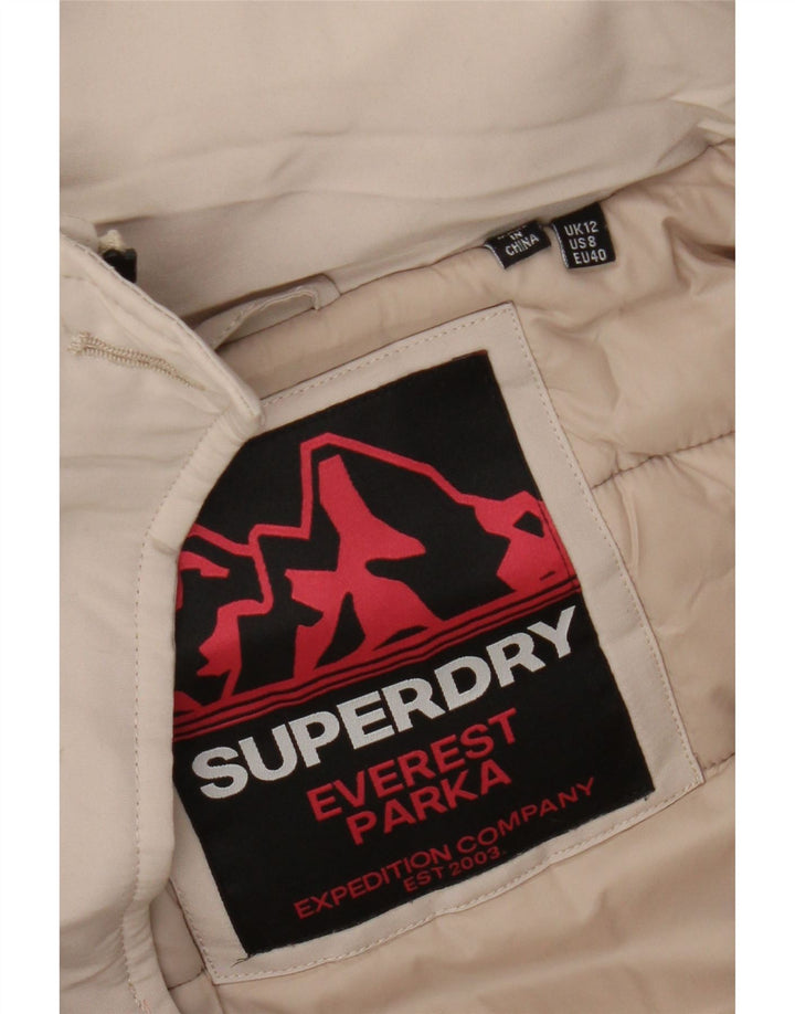 Superdry ženska jakna parka s kapuljačom UK 12 srednje bež boje