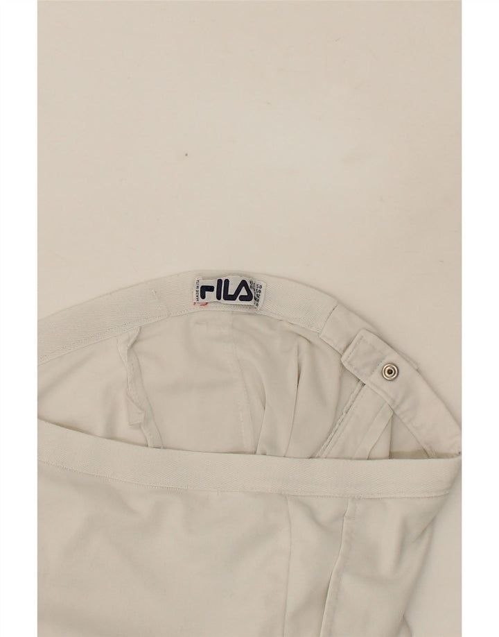FILA Womens Chino Shorts IT 50 XL W36 White Vintage Fila and Second-Hand Fila from Messina Hembry 