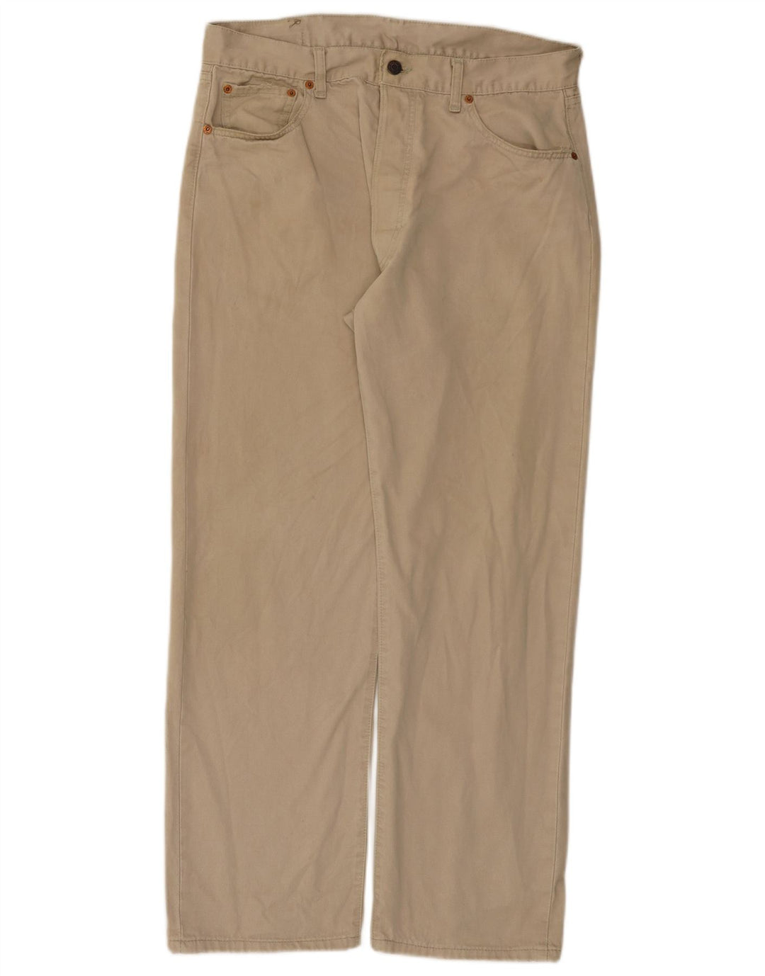 Levi's muške 551 ravne traperice W36 L30 bež pamuk