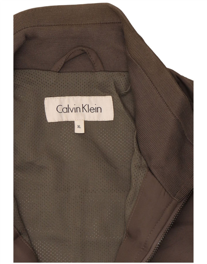 CALVIN KLEIN muška bomber jakna UK 42 XL sivi poliester