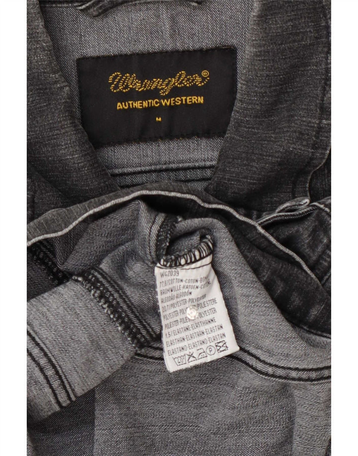 Wrangler ženska traper jakna UK 12 srednje sivi pamuk