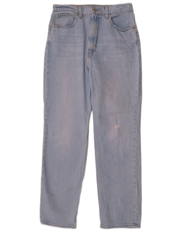 Levi's ženske uske ravne traperice visokog struka W28 L28 plavi pamuk