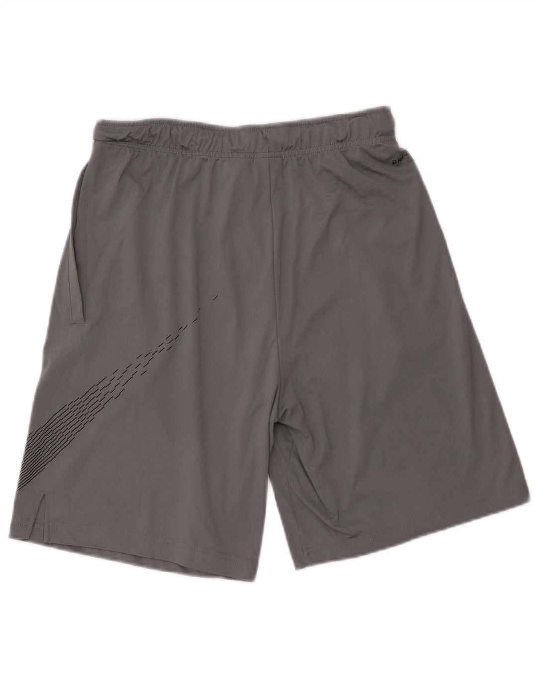 Nike muške Dri Fit grafičke sportske kratke hlače srednje sive boje od poliestera