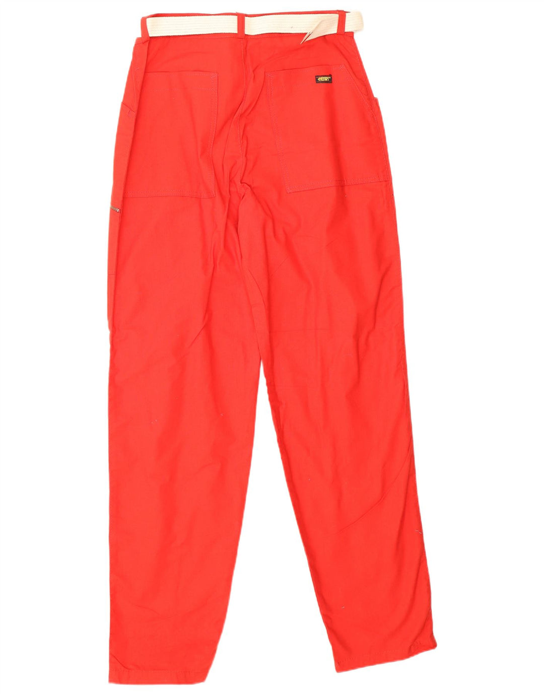 VINTAGE ženske Cargo hlače visokog struka IT 46 Large W28 L31 Crveni pamuk