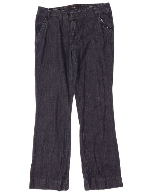 Calvin Klein ženske chino hlače s bootcutom US 8 srednje veličine W32 L32 tamnoplave