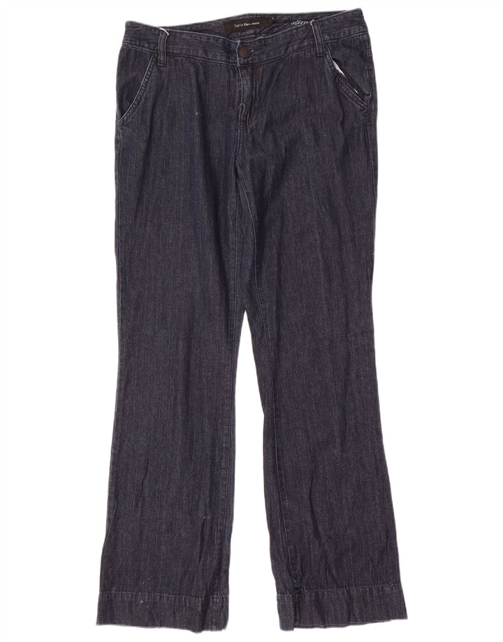 Calvin Klein ženske chino hlače s bootcutom US 8 srednje veličine W32 L32 tamnoplave