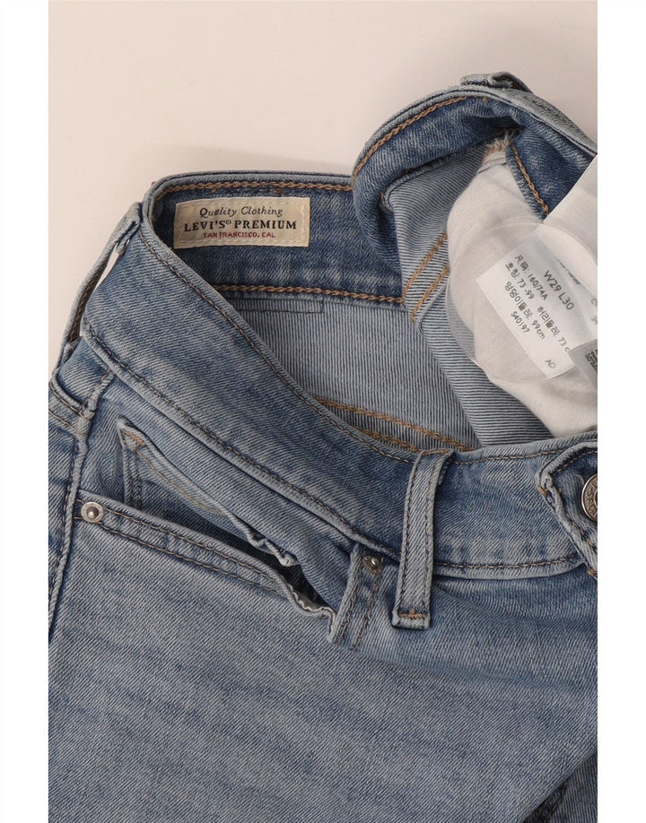 LEVI'S Ženske 712 uske traperice W29 L27 Plavi pamuk