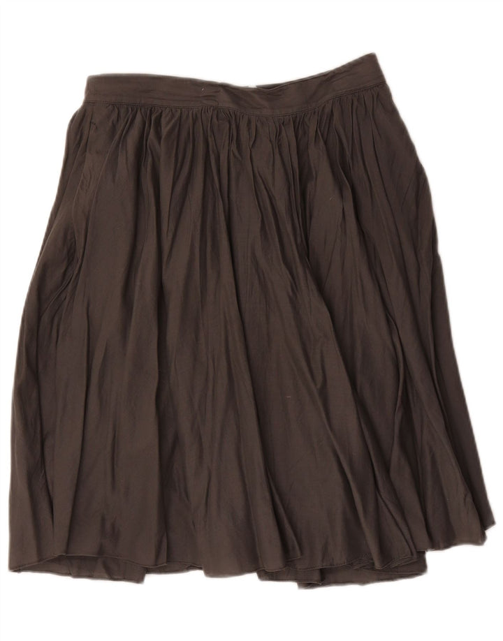 J. Crew ženska plisirana suknja US 4 Mala W30 sivi pamuk