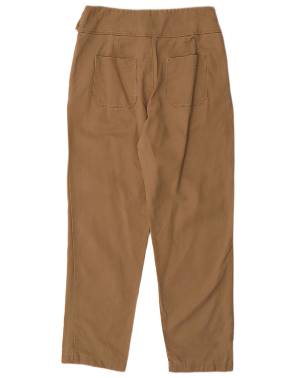 ZARA ženske sužene ležerne hlače srednje veličine W28 L28 bež pamuk