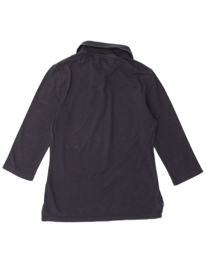 TOMMY HILFIGER Ženska uska polo majica UK 12 Srednje tamnoplava