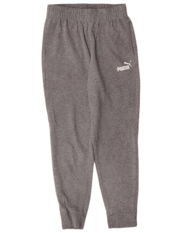 Puma Boys Trenirka Hlače Joggers 10-11 Years Medium Gray Cotton