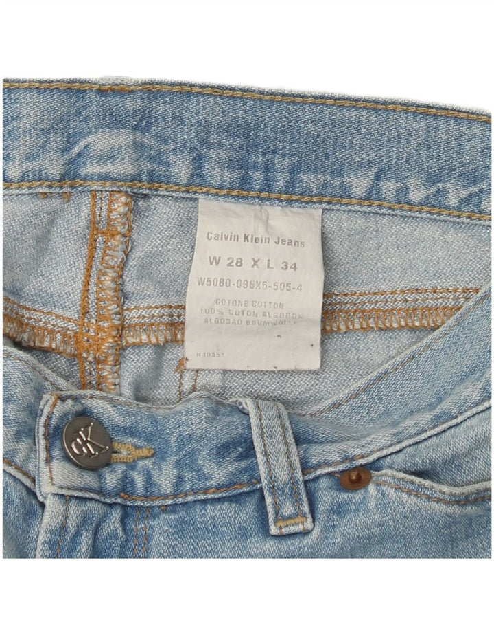 CALVIN KLEIN Ženske Bootcut traperice W28 L30 Plavi pamuk