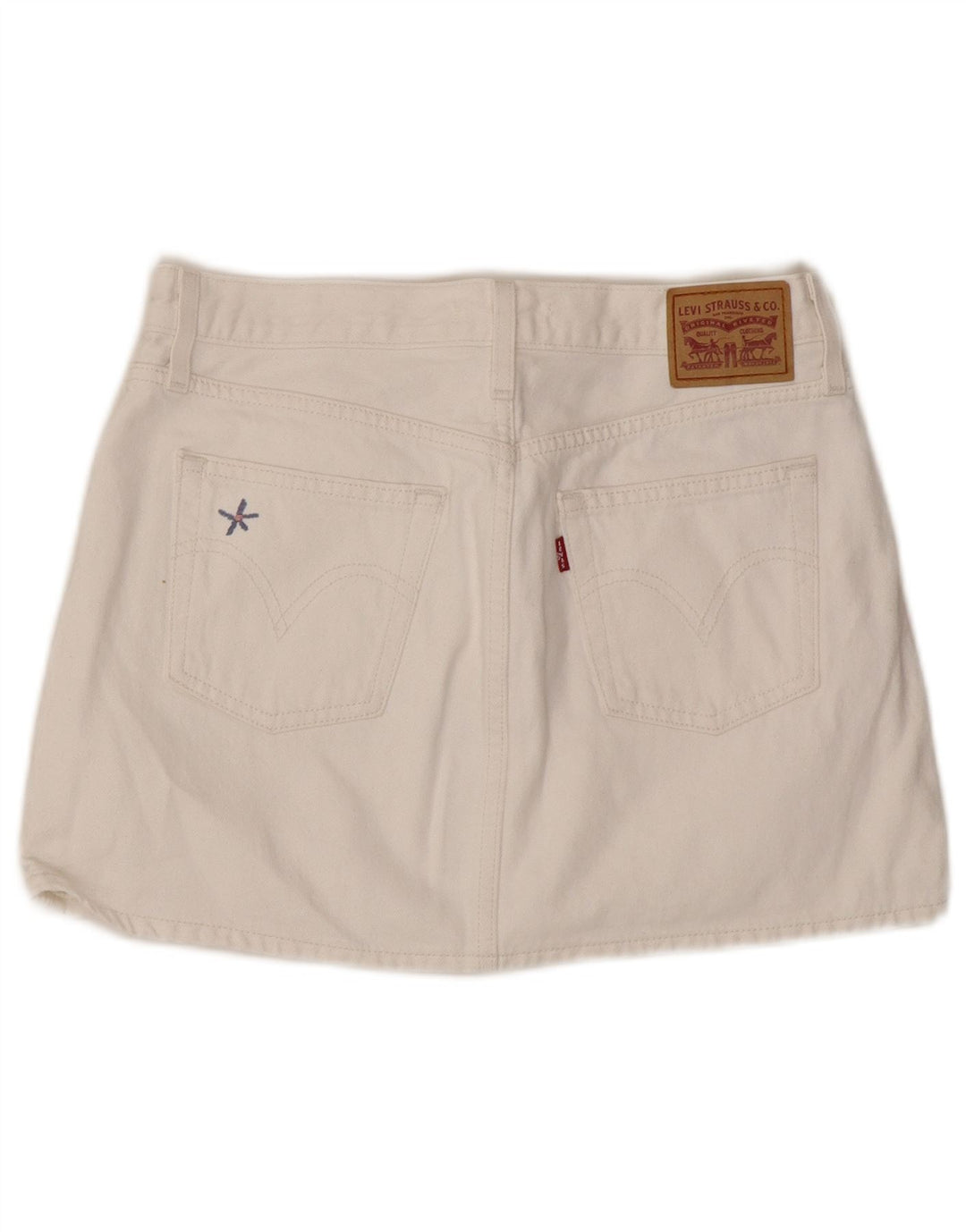 Levi's ženska traper suknja W27 Mala bijela pamučna
