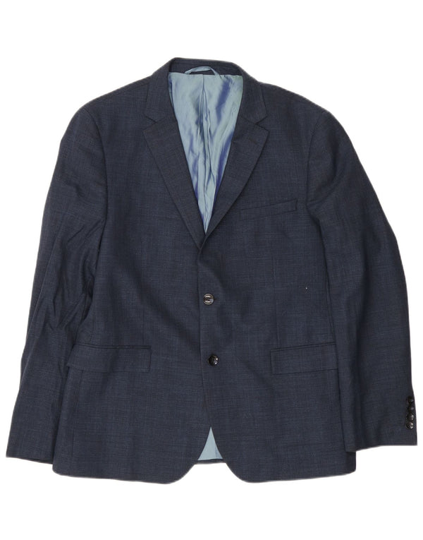 Dkny muška uska jakna sa 2 gumba EU 54 2XL tamnoplava vuna