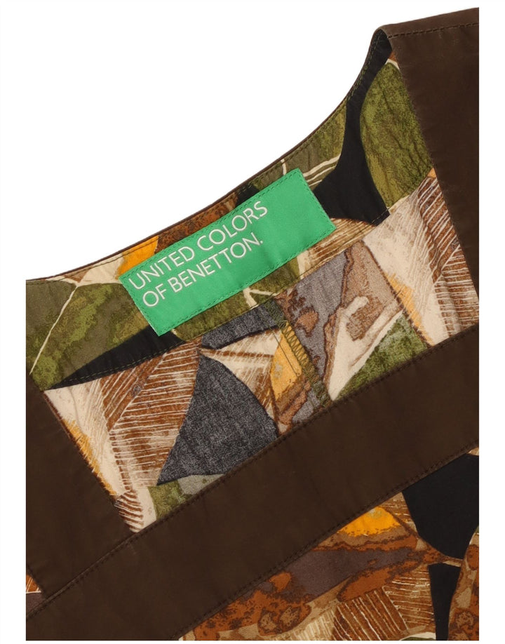 Benetton ženska haljina A-kroja UK 12 srednje raznobojna cvjetna