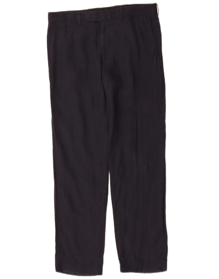 HUGO BOSS Muške ravne chino hlače IT 48 srednje W34 L32 tamnoplave