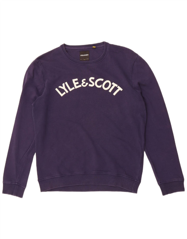 Lyle & Scott muški džemper s trenirkom s motivima, veliki tamnoplavi pamuk