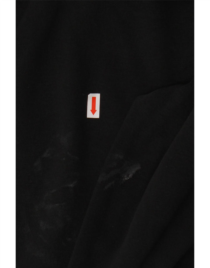 NIKE Ženska prevelika majica s kapuljačom UK 14 Srednje crni pamuk